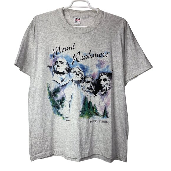 Vintage Mount Rushmore Shirt Mens XL South Dakota Graphic 90s Tee Made in USA - Picture 1 of 10